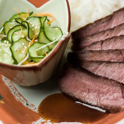 Uwajimaya | Teriyaki Beef with Sunomono Salad Recipe