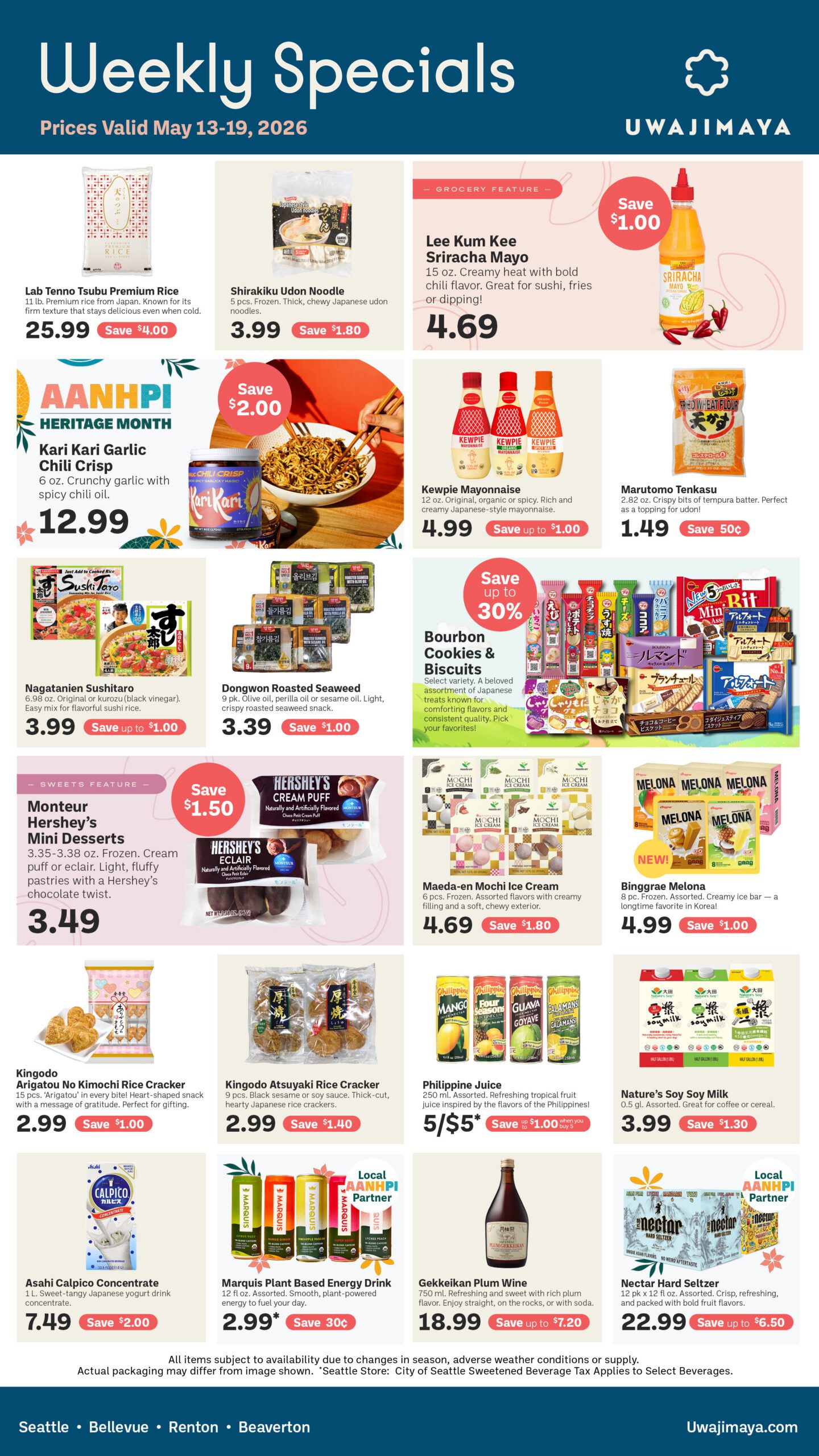 Weekly Specials, Discounts & Deals